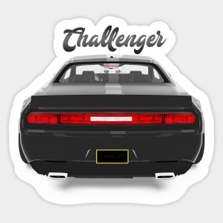 Challenger Drift Black Back Sticker